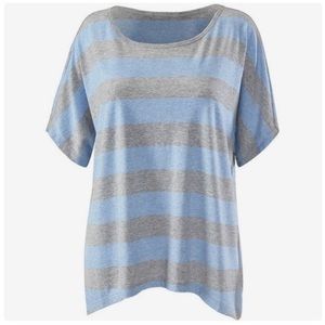 CAbi Sky Blue Stripe Tee